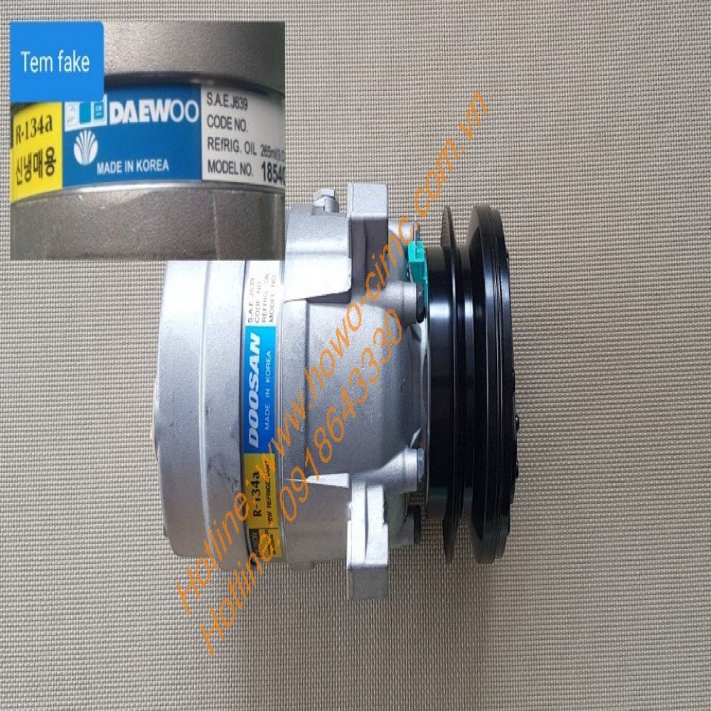 lốc lạnh xe ben đầu kéo daewoo