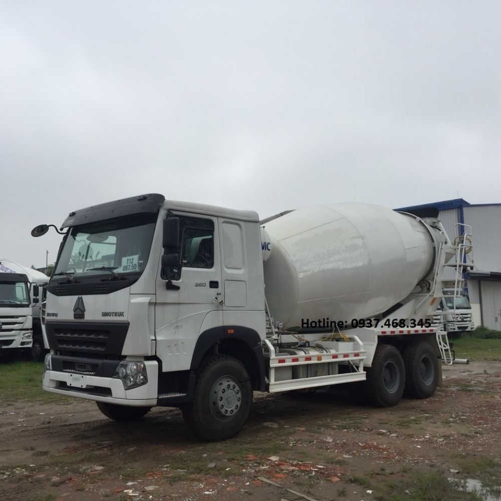 Xe trộn bê tông howo 12 khối euro 4