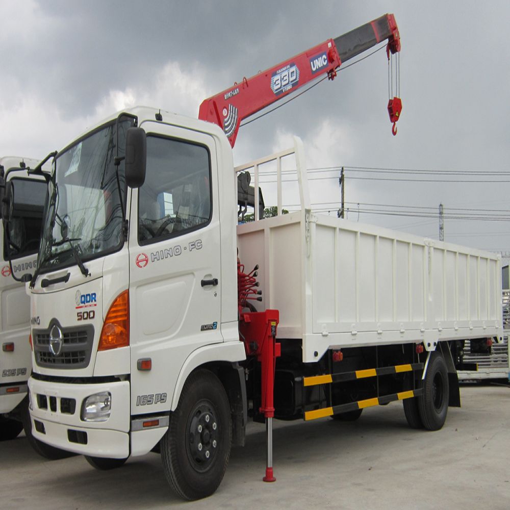 Xe Cẩu Hino FC 8 tấn cẩu soosan hoặc unic