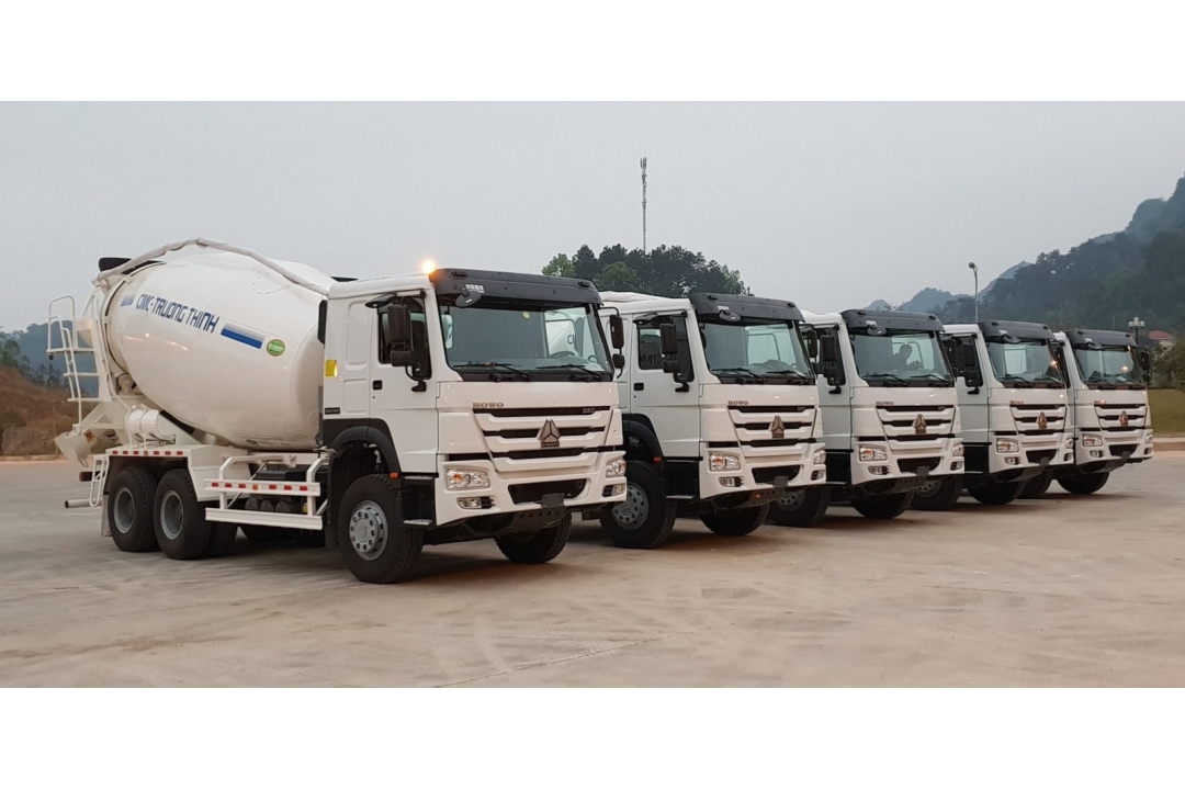 Xe trộn bê tông howo