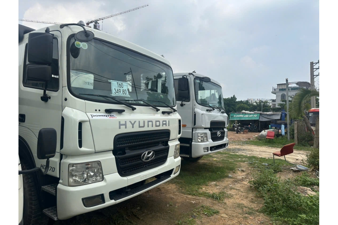 Xe trộn bê tông Hyundai HD270 cũ, đời 2010, 2015